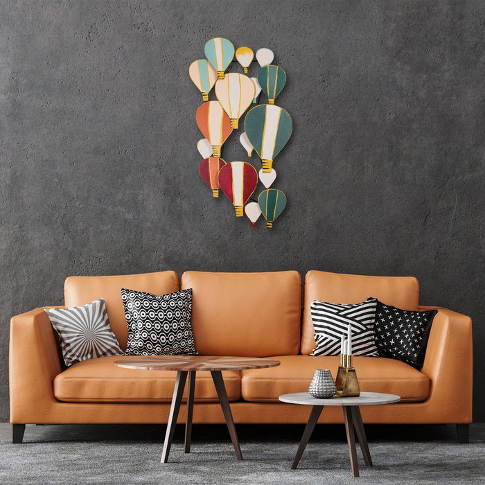 Wallity Kapadokya Accesorio Decorativo de Pared de Metal Multicolor